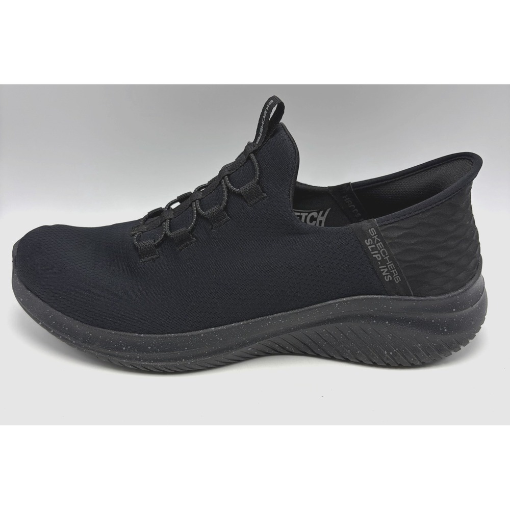 Skechers Slip In Sneakers Mens 11.5 232452W/BBK Wide Walking Shoes Comfort